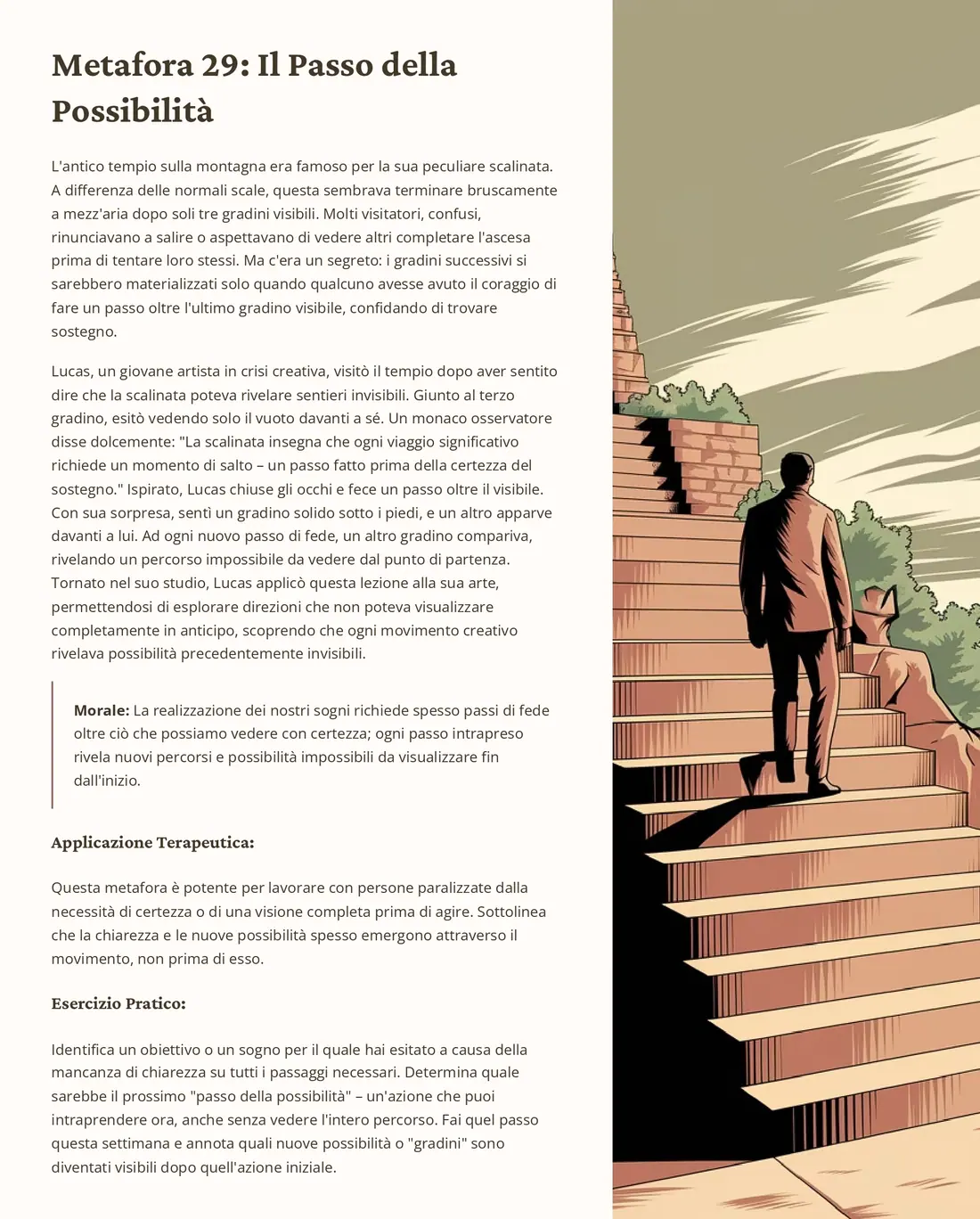 Metafora 29: Il Passo della Possibilità - pagina completa
