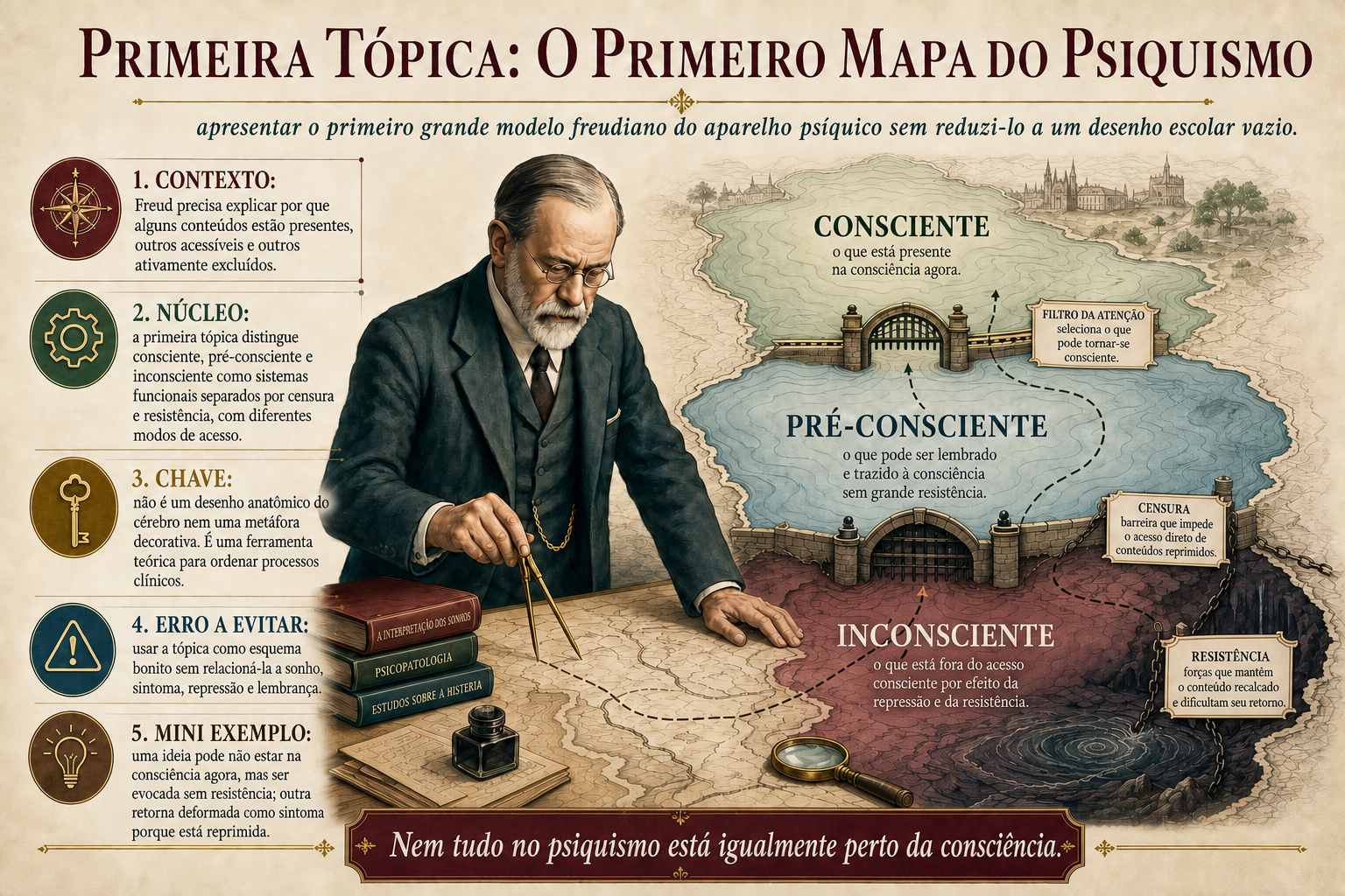 Página real PT-BR — mapa 005 sobre a primeira tópica