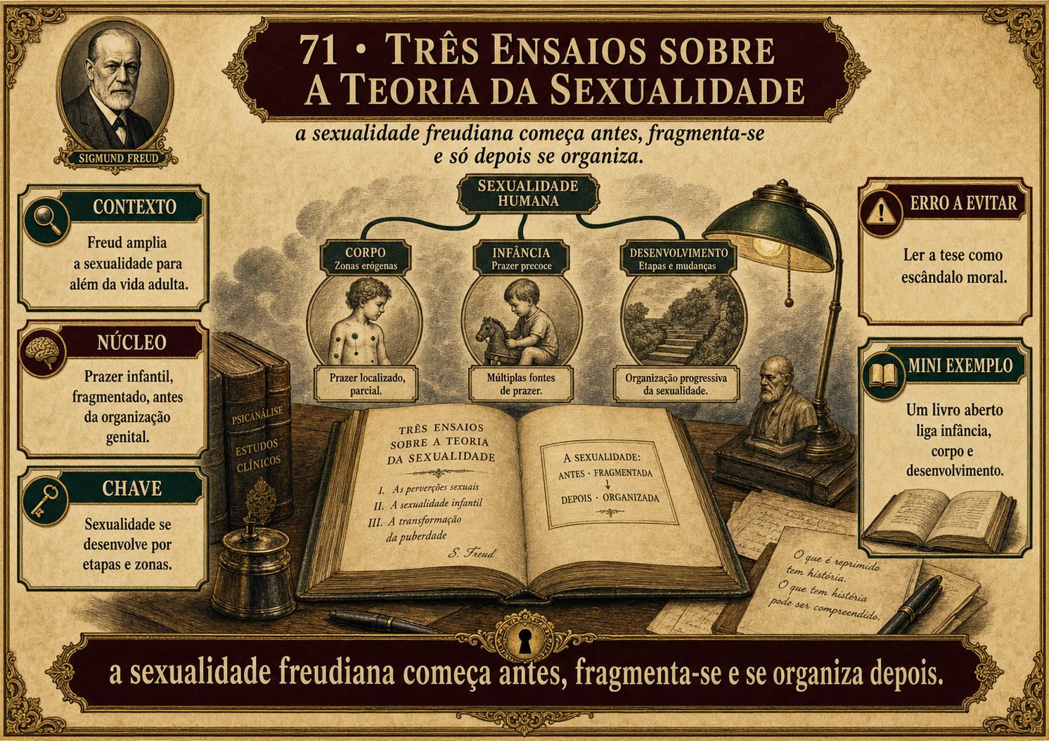 Página real PT-BR — mapa 071 sobre teoria da sexualidade