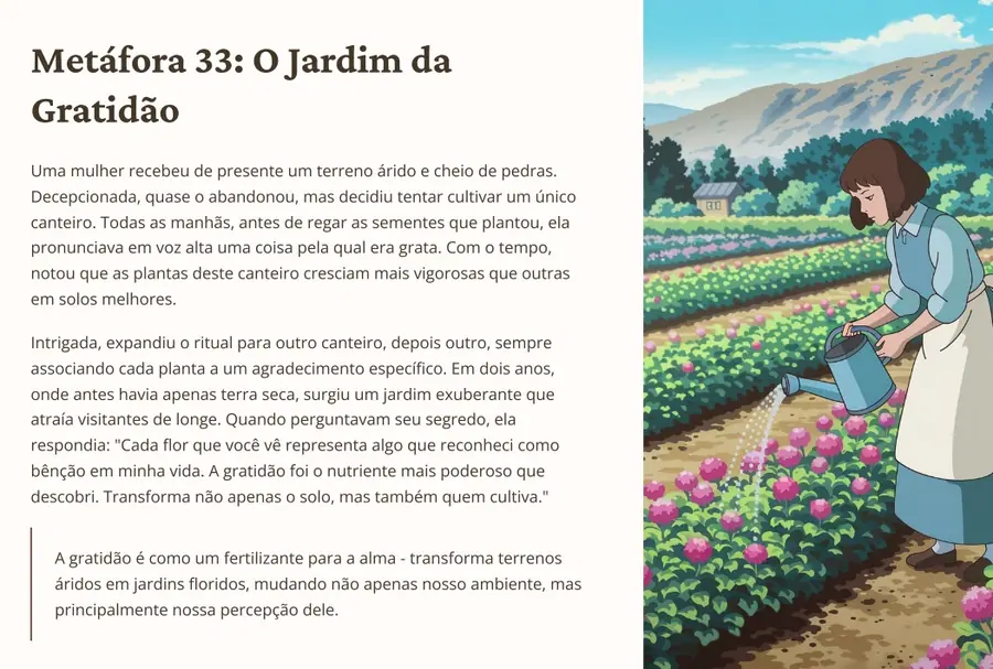 O Jardim da Gratidão